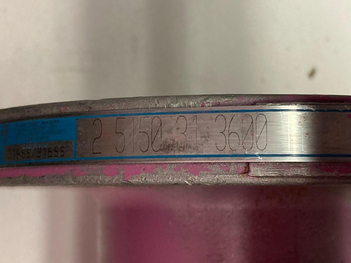 Used Jamesbury,316SS 2-5150-31-3600,Ball Valve 275 PSIG Max