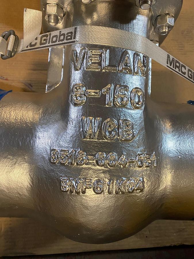 Used Velan,B15-0064C-02TY-W320,Gate Valve 8 Inch Class 150