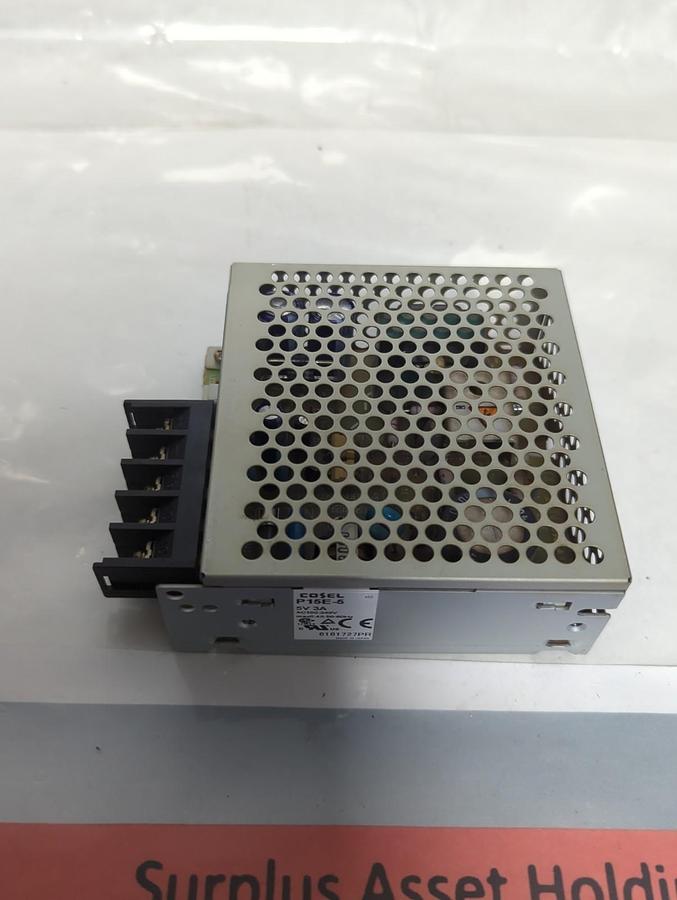 Used COSEL,P15E-5,POWER SUPPLY 5V 3A PRE-OWNED
