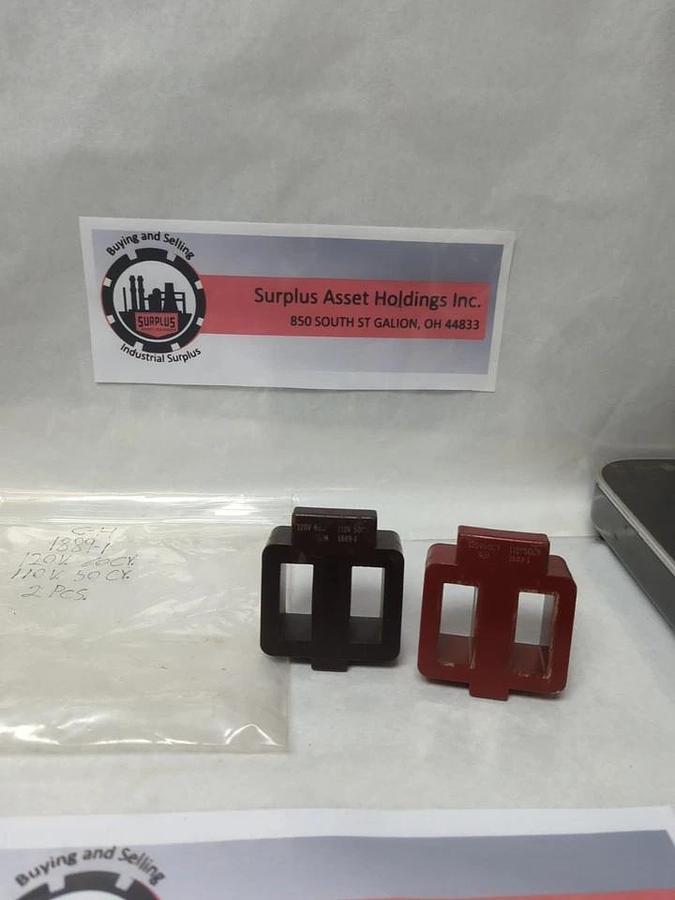 Used CUTLER HAMMER,1889-1,COIL 120V 60HZ/CY 110V 50HZ/CY LOT OF 2 PRE-OWNED