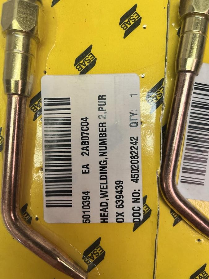 Used ESAB,639439,PUROX WELDING TORCH HEAD NO. 2 LOT OF 2