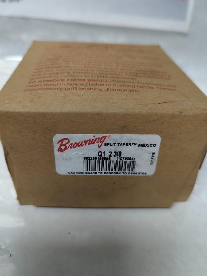 BROWNING,Q1 2-3/8,SPLIT TAPER BUSHING 2-3/8 INCH NOS