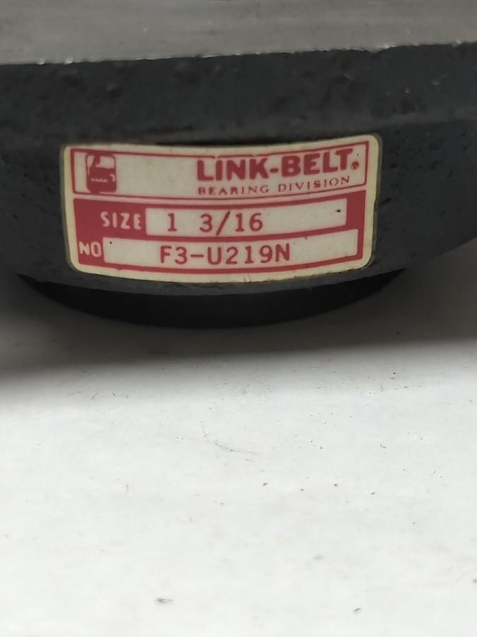LINK-BELT,F3-U219N,FOUR BOLT BASE FLANGE MOUNT BEARING 1-3/16 INCH BORE NOS