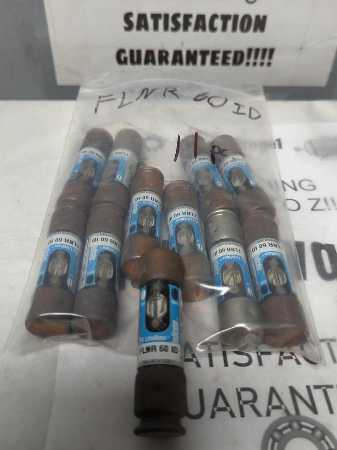 LITTELFUSE,FLNR60ID,INDICATOR 60 AMP FUSE LOT OF 11 NOS