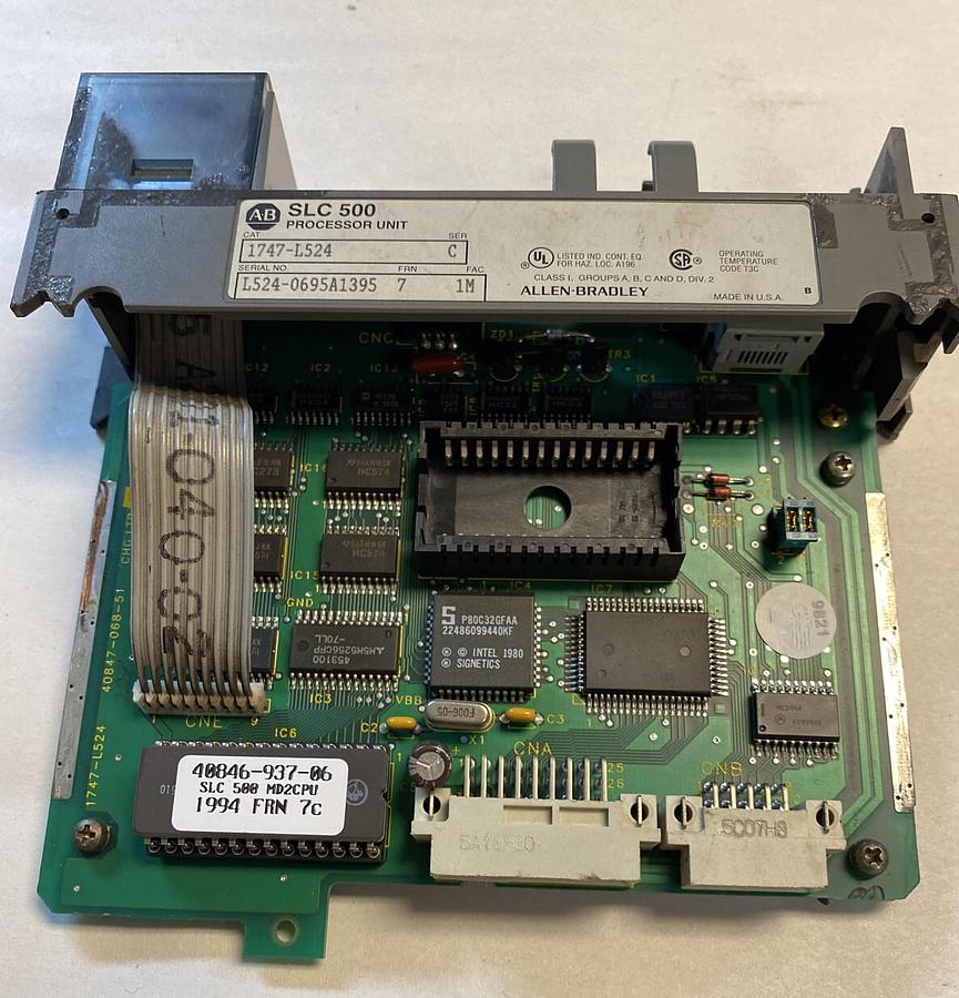 Used Allen-Bradley,1747-L524,Ser C FRN 7 FAC 1M SLC 500 Processor Unit