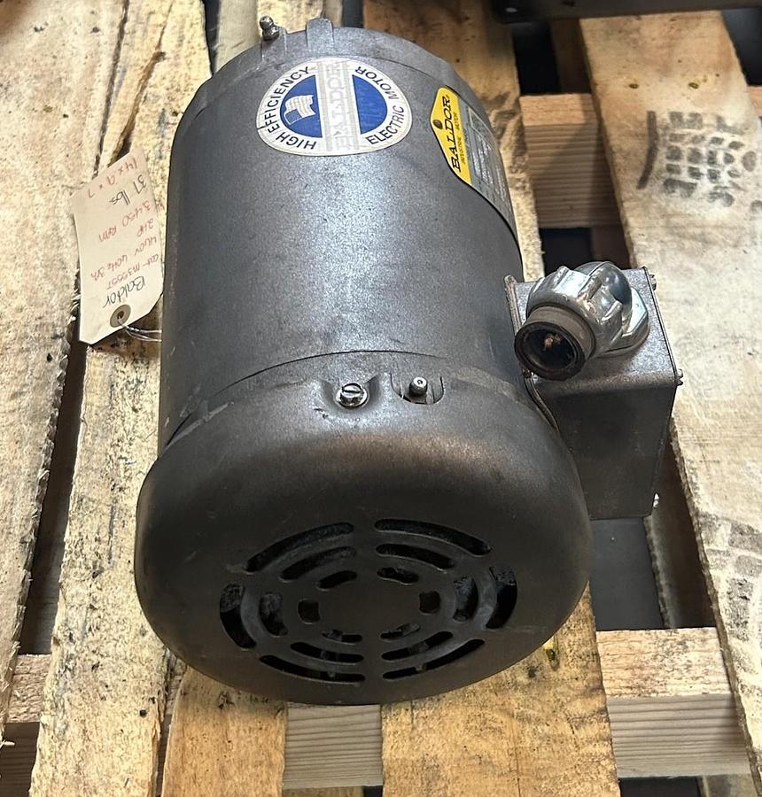 Used BALDOR,M3555T,MOTOR 2HP 208-230/460V 3450RPM 3PH 145T FRAME