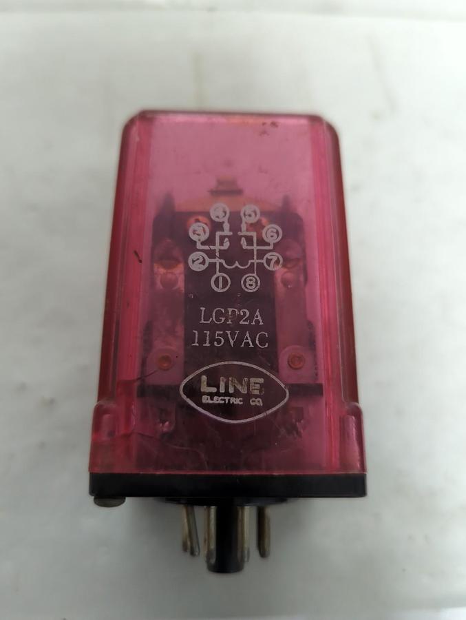Used LINE ELECTRIC,LGP2A,RELAY 115VAC PRE-OWNED