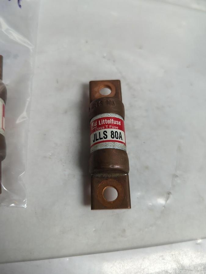 Used LITTELFUSE,JLLS80A,CLASS T FUSE 80 AMP LOT OF 3 PRE-OWNED