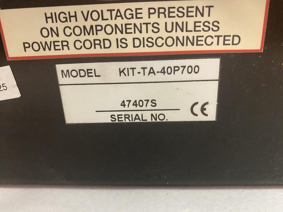 Used T A Ultrasonics,KIT-TA-40P700, Welder Power Supply