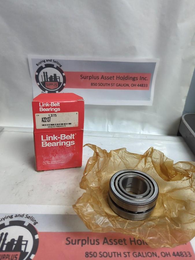 LINK-BELT,A22137,SPHERICAL ROLLER BEARING 1.3775 NOS
