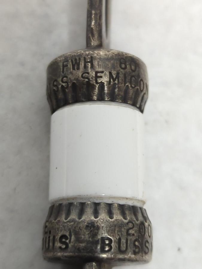 Used COOPER BUSSMANN,FWH-80,SEMI-CONDUCTOR 80 AMP FUSE PRE-OWNED