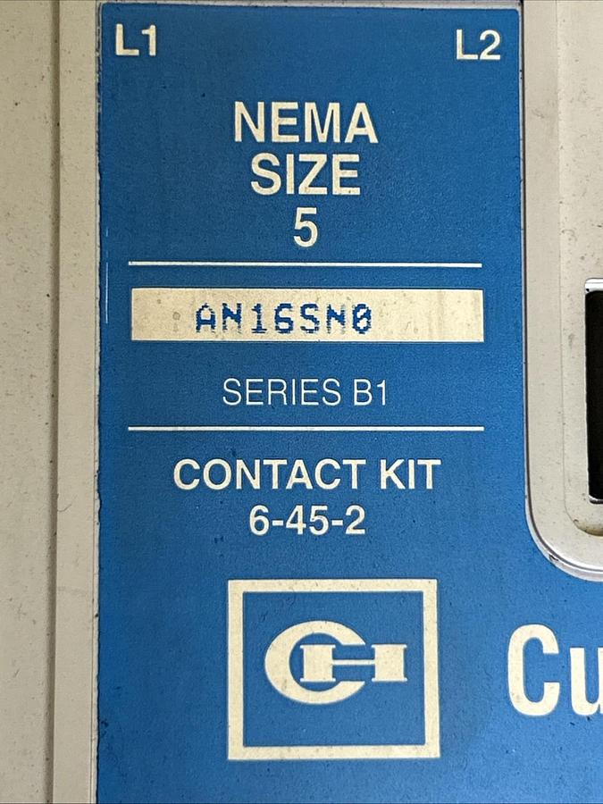 Used CUTLER-HAMMER,AN16SN0,SIZE 5 STARTER 270A 600V