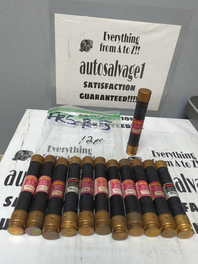 COOPER BUSSMANN,FRS-5,FUSETRON 5 AMP FUSES LOT OF 12 NOS