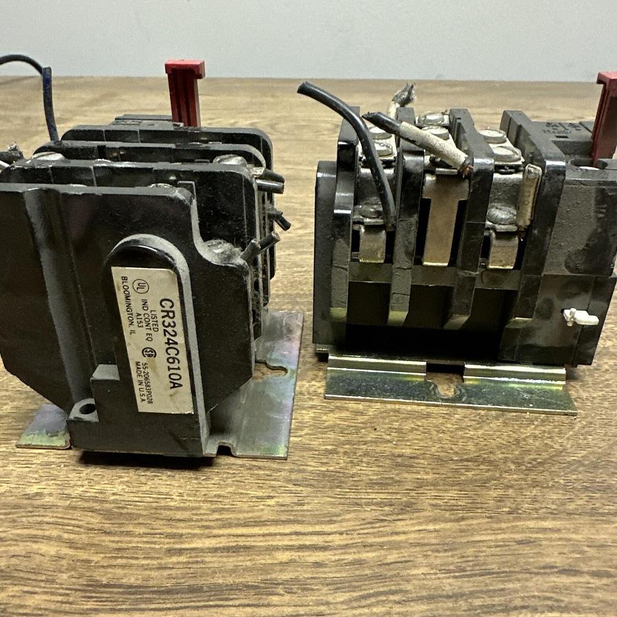 Used GE,CR324C610A,Overload Relay Manual Reset LOT of 2