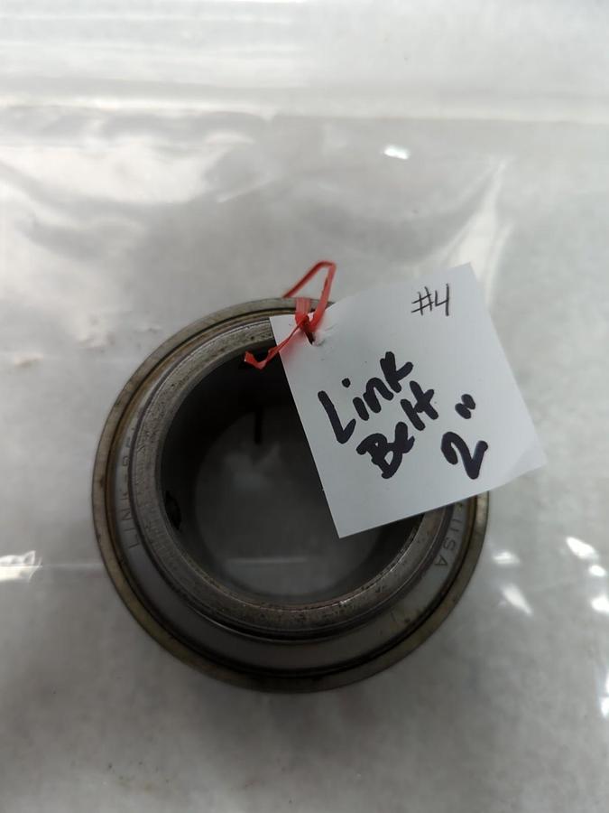 Used LINK BELT,2 INCH,INSERT BEARING WITH SET SCREW LOCKING COLLAR PRE-OWNED