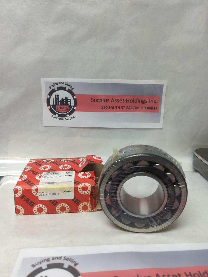 FAG,22311-E1-XL-K,SPHERICAL ROLLER BEARING 80X170X58MM NOS