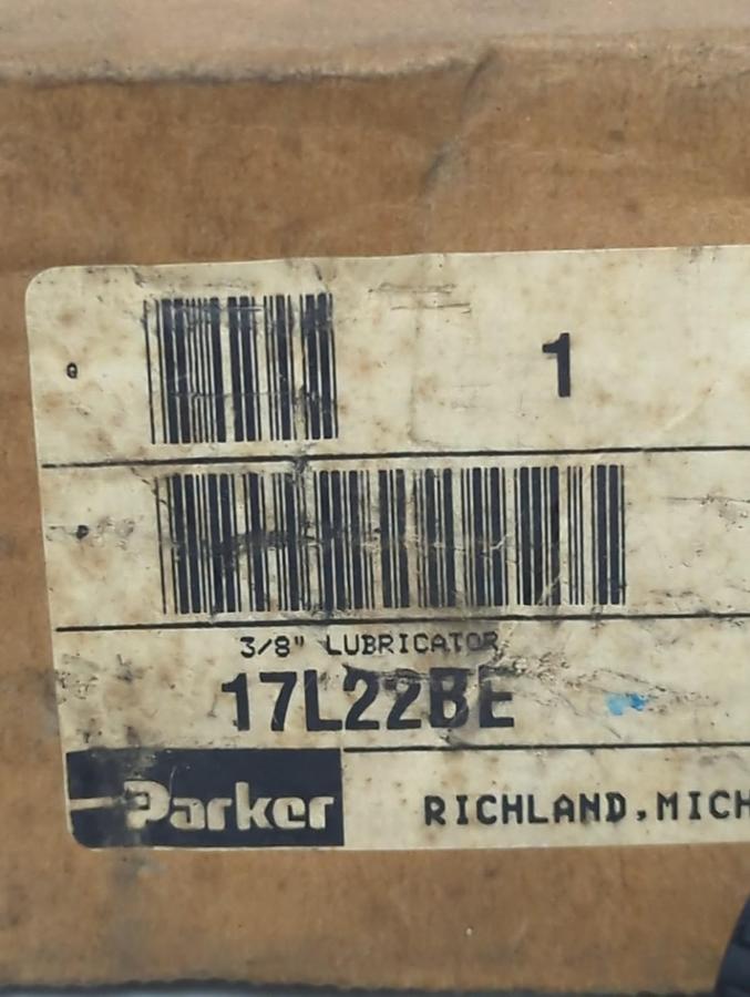 PARKER,17L22BE,3/8 INCH LUBRICATOR NOS