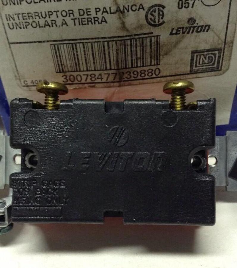 Leviton Industrial,1221-2 SP,Toggle Switch Box of 7 SAN 380 20A 120V