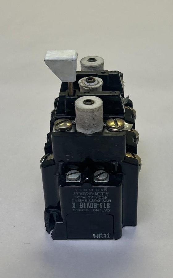 Used ALLEN BRADLEY,815-B0V16,OVERLOAD RELAY 600V