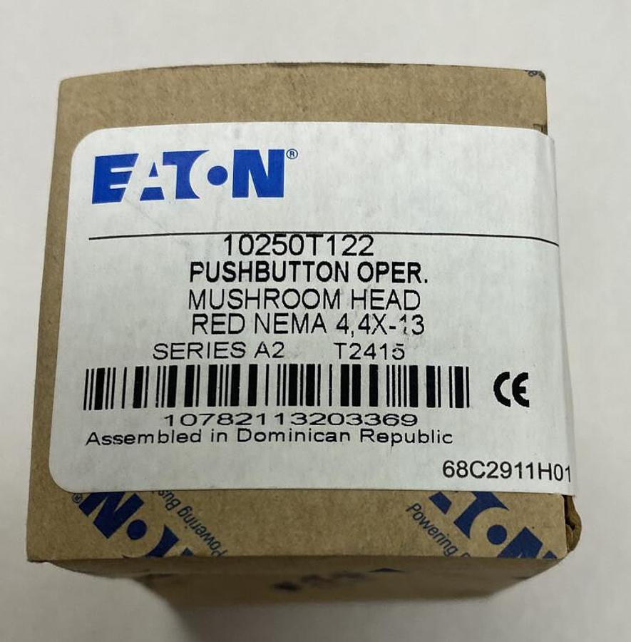 Used Eaton,10250T122,Red Mushroom Pushbutton Operator Series A2 NOS
