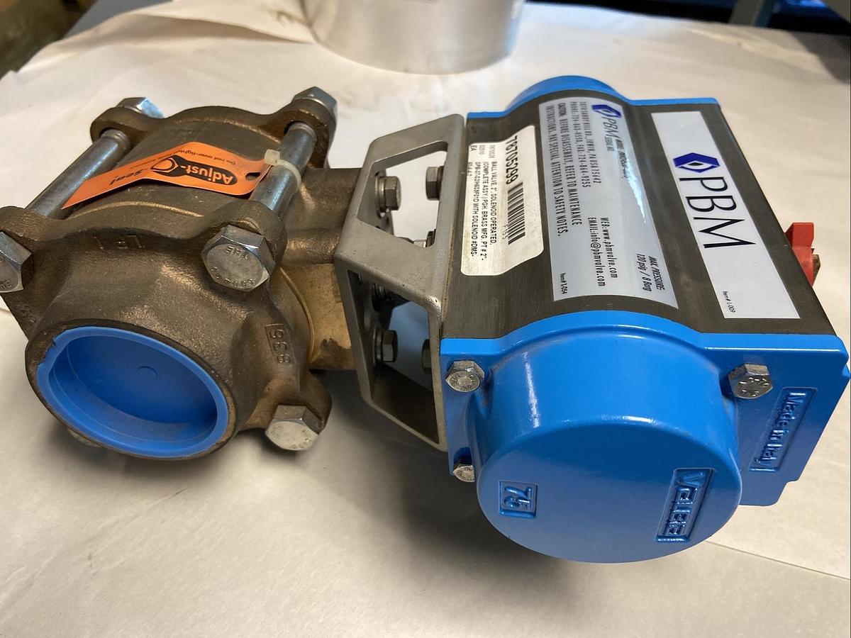 PBM,PAVCL453D-0075,Actuator with 2" Bronze Ball Valve Asco 8551 Solenoid Valve