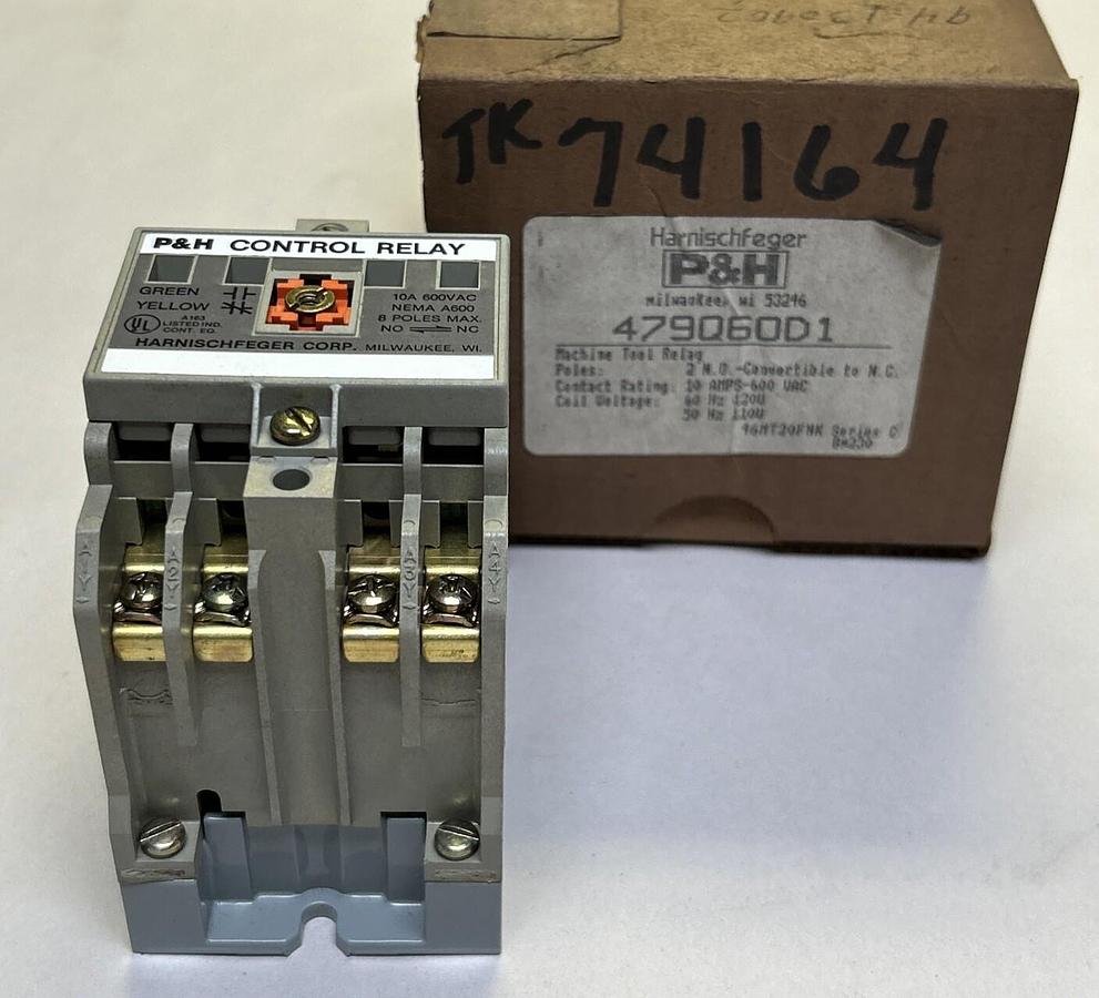 P&H,479Q60D1,CONTROL RELAY 120V NOS