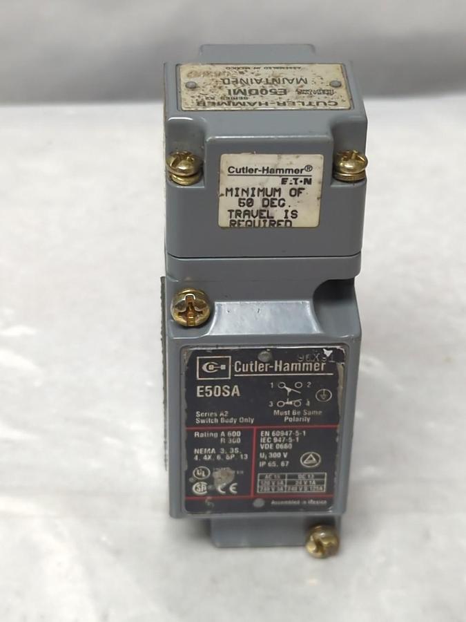 Used CUTLER HAMMER,E50SA,LIMIT SWITCH SERIES A2 PRE-OWNED