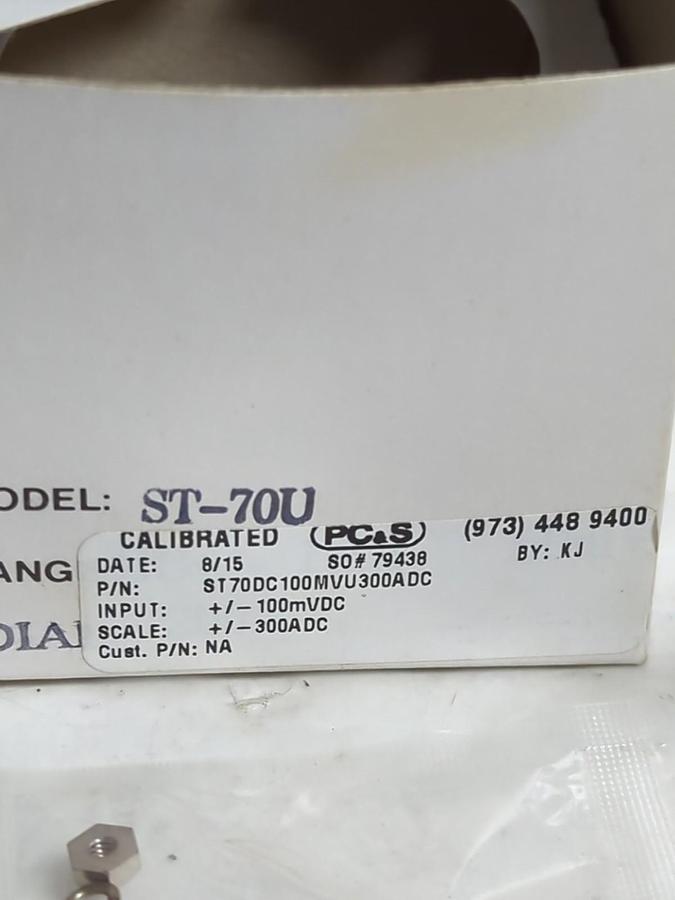 PC.S,ST70DC100MVU300ADC,PRESSURE GAUGE -300-0-*300 DC AMPERES NOS