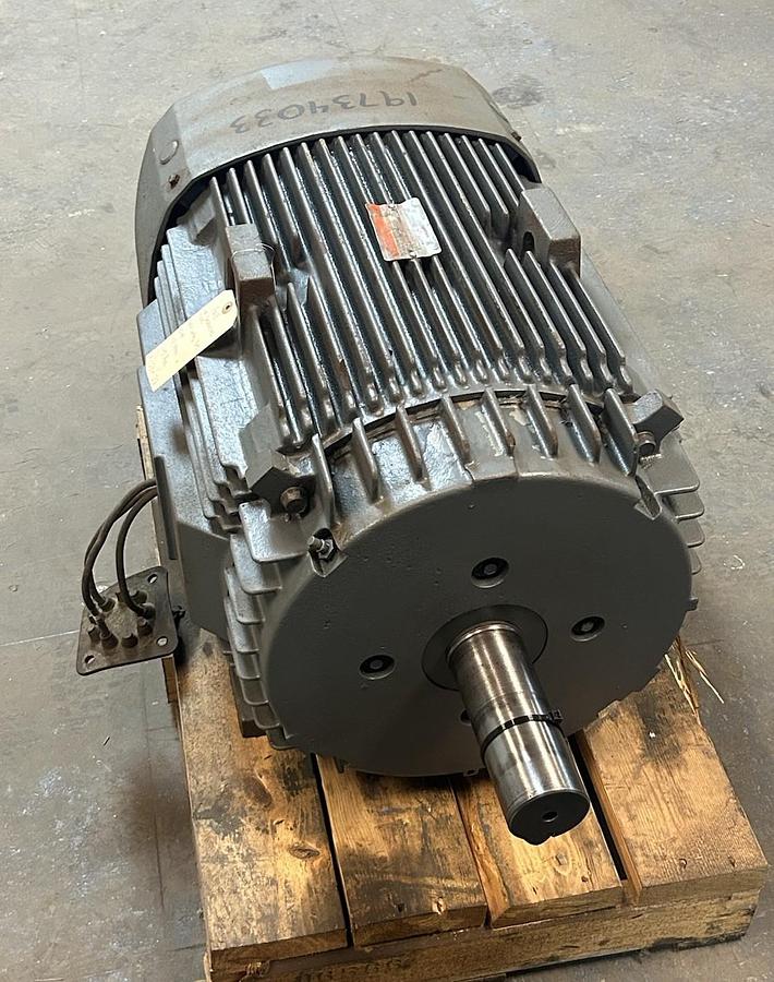 Used GE,5KR404SS305,SEVERE DUTY MOTOR 30HP 1100RPM 460V 3PH 404T FRAME