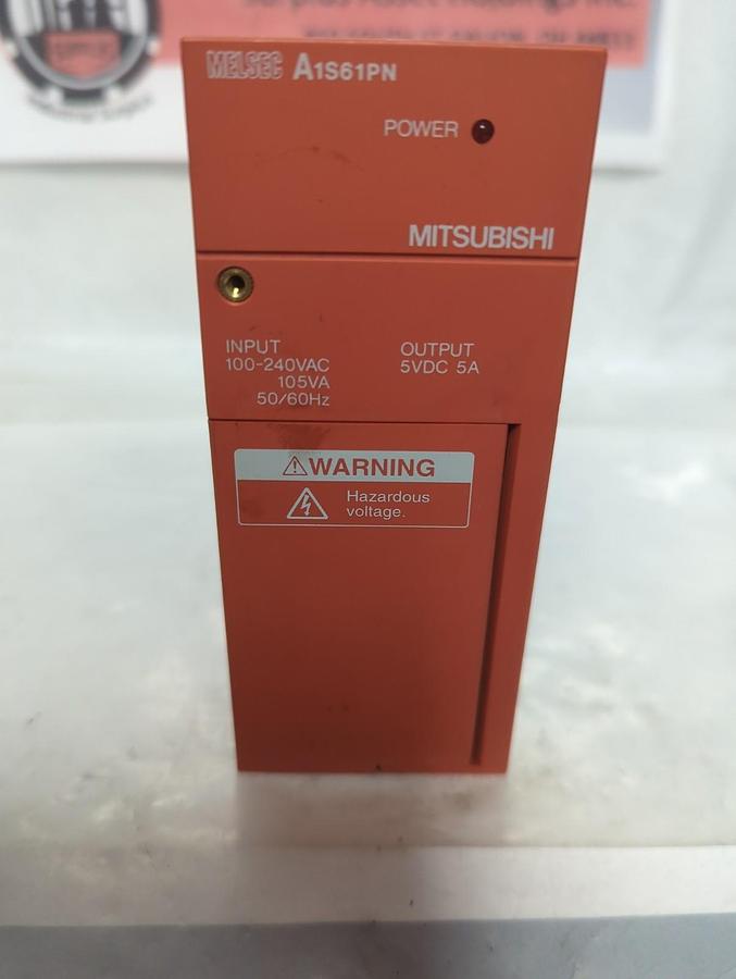 Used MITSUBISHI,A1S61PN,POWER SUPPLY UNIT PRE-OWNED