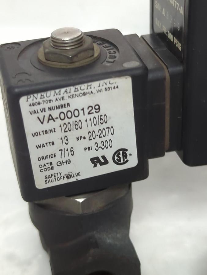 Used PNEUMATECH,VA-000129,ELECTRONIC DRAIN SOLENOID ASSEMBLY PRE-OWNED