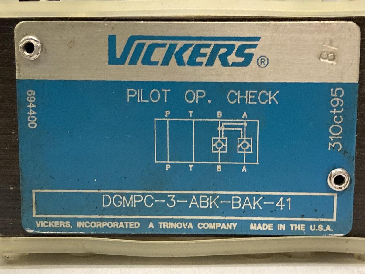 Vickers,DGMPC-3-ABK-BAK-41,Pilot Operated Check Valve