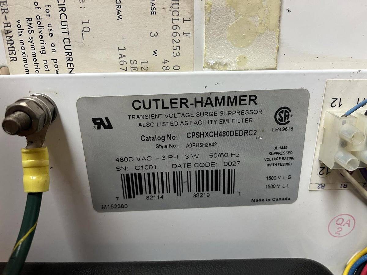 Used Cutler Hammer,CPSHXCH480DEDRC2,CLIPPER POWER IV SURGE SUPPRESSOR MCC BUCKET