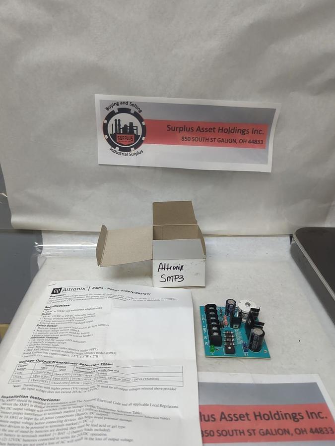 ALTRONIX CORP,SNP3,POWER SUPPLY BOARD NOS