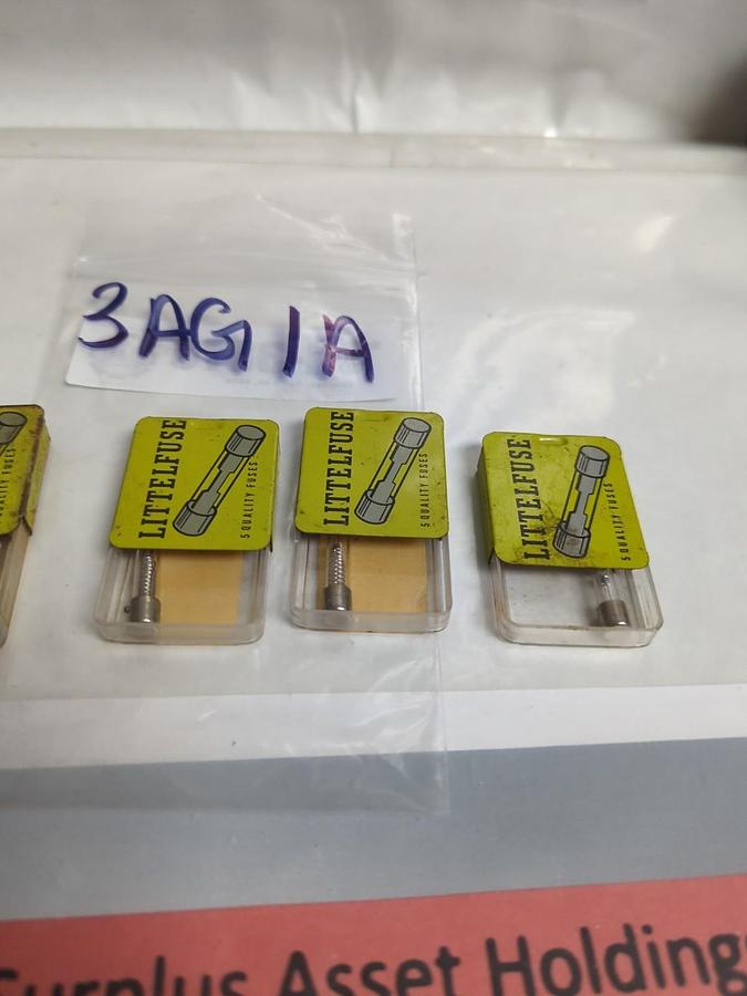 LITTELFUSE,3AG-1A,1 AMP FUSE LOT OF 8 NOS