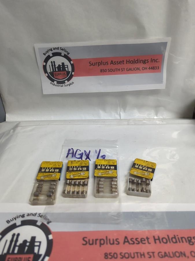 COOPER BUSSMANN,AGX-1/8,1/8 AMP FUSE LOT OF 20 NOS