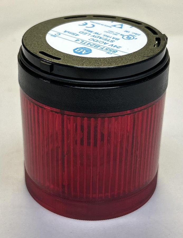 ALLEN BRADLEY,855T-B24TL4,RED STEADY LED STACK LIGHT NOS