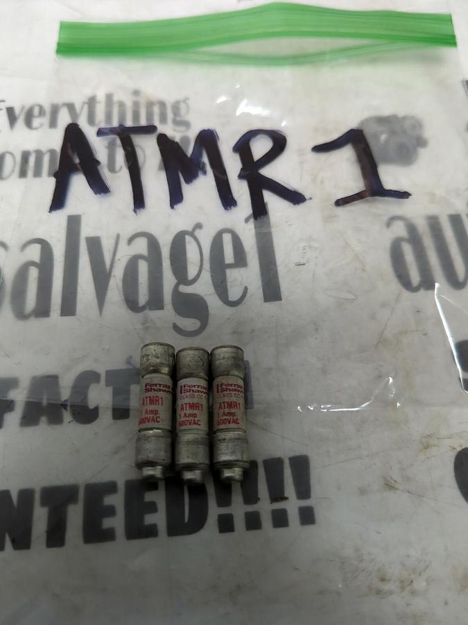 FERRAZ SHAWMUT,ATMR1,CLASS CC FUSES LOT OF 3 NOS
