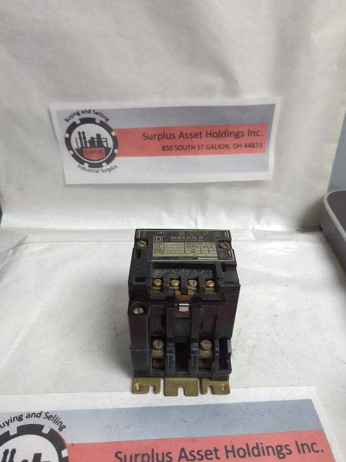 Used SQUARE D,8536-SCG2,CONTACTOR SERIES A SIZE 1P PRE-OWNED