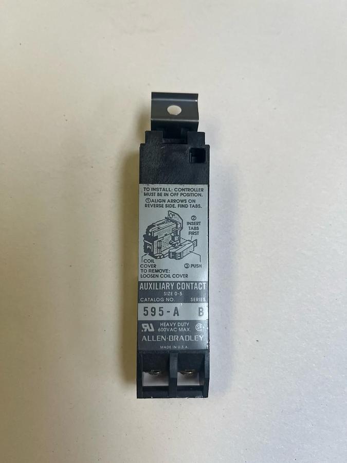 ALLEN BRADLEY,595-A,AUXILLARY CONTACT SER B