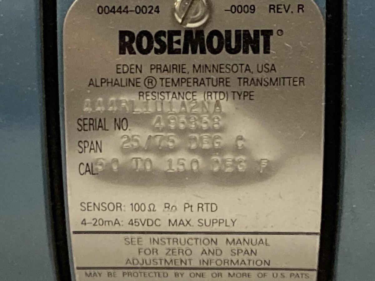 Rosemount,444RL1U1A2NA,Temperature Transmitter