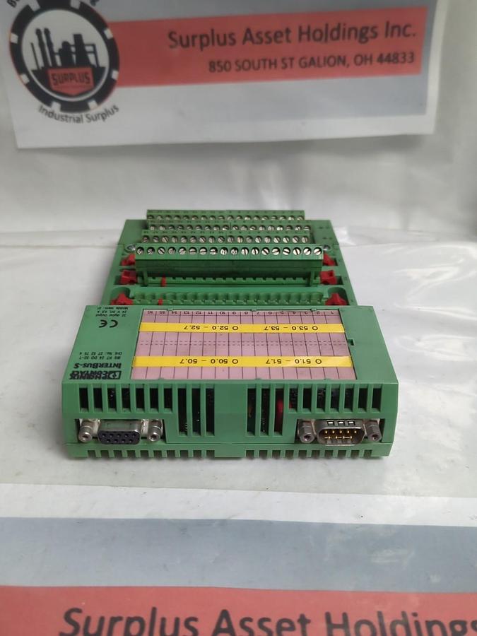 Used PHOENIX CONTACT,IBS AT 24 DO 32-T,INTERBUS S DIGITAL OUTPUT MODULE PRE-OWNED