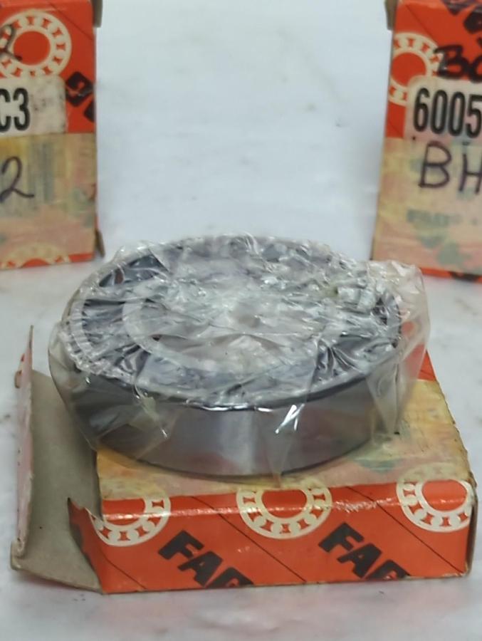 FAG,6005 2RSR C3,SEALED DEEP GROOVE BALL BEARING LOT OF 3 NOS