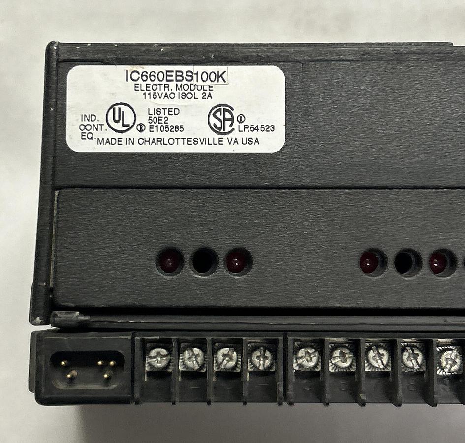 Used GE FANUC,IC660EBS100/IC660EBS100K, GENIUS BLOCK I/O MODULE
