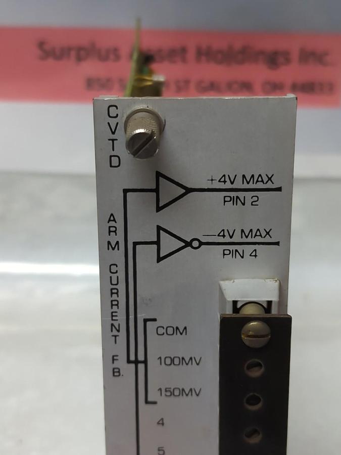 Used RELIANCE ELECTRIC,0-051831-3,CURRENT VOLTAGE TRANSDUCER BOARD NOS