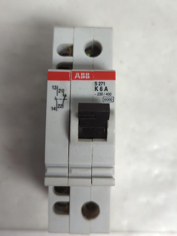 Used ABB,S271 K6A,CIRCUIT BREAKER PRE-OWNED