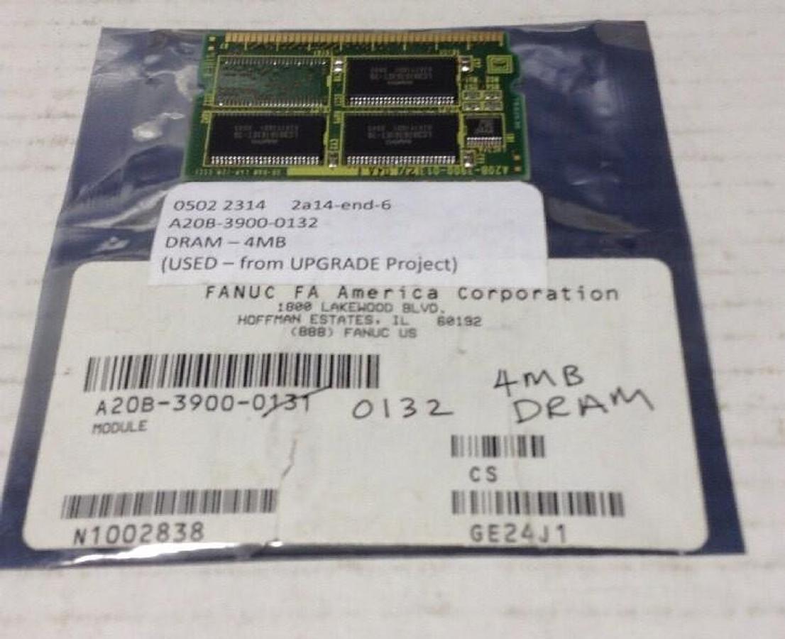 Used Fanuc,A20B-3900-0132, Modules  4MB DRAM USED from Upgrade Project