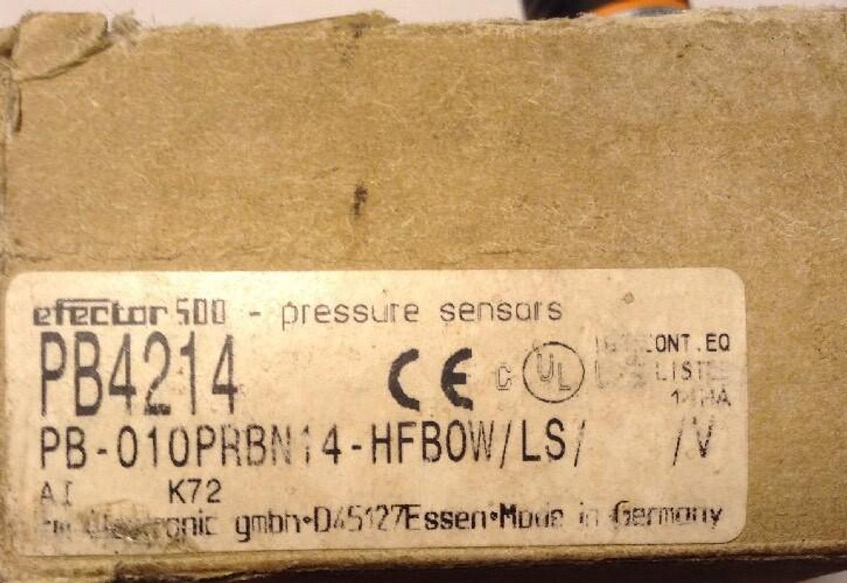 IFM Efector,PB4214,500 Pressure Sensor