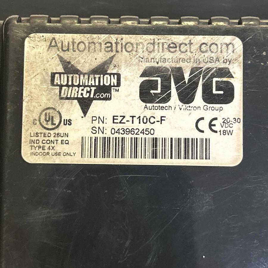 Used AVG AUTOMATION DIRECT,EZ-T10C-F,OPERATOR INTERFACE TOUCH PANEL