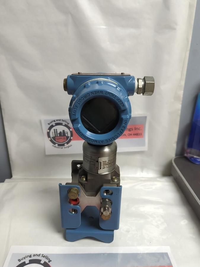 Used ROSEMOUNT,3051S1CD2A2F12A1AM5E5,PRESSURE TRANSMITTER 3626PSI 250BAR 10.5-42.4VDC